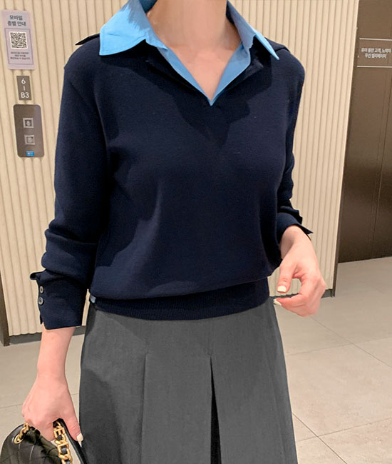 エッセンシャルカラーニット