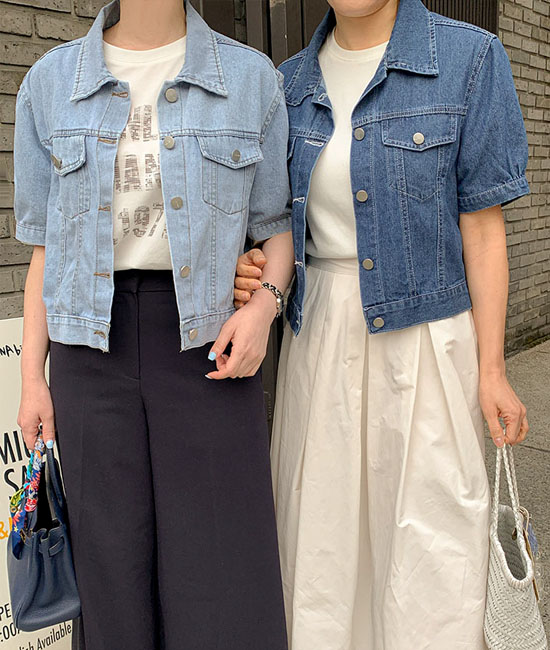 企画半そでデニムジャケット