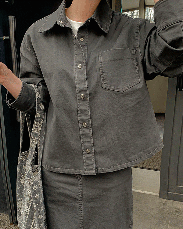 スタディコットンシャツジャケット