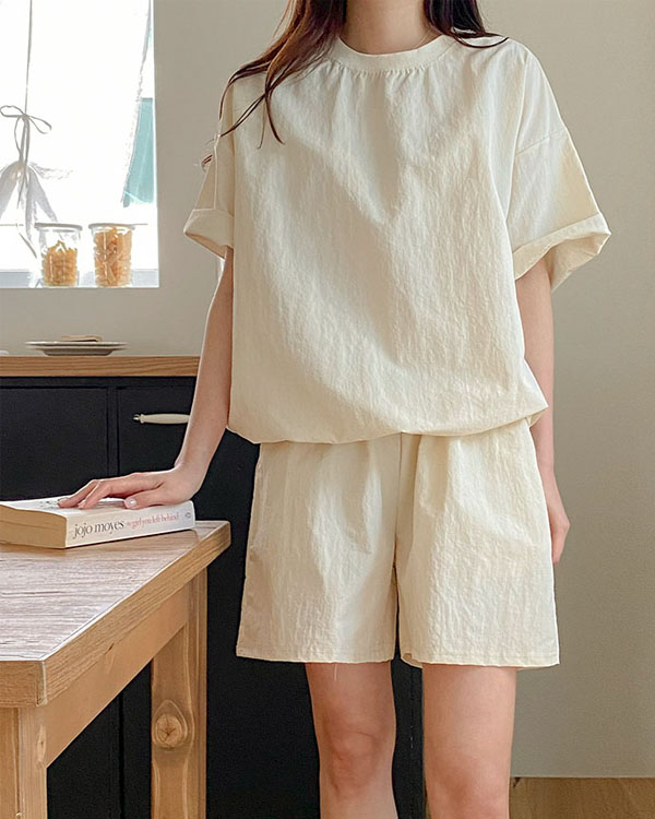 バスラックサマー半袖ショーツセット