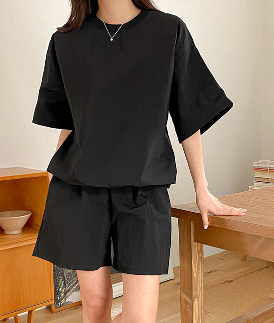 バスラックサマー半袖ショーツセット