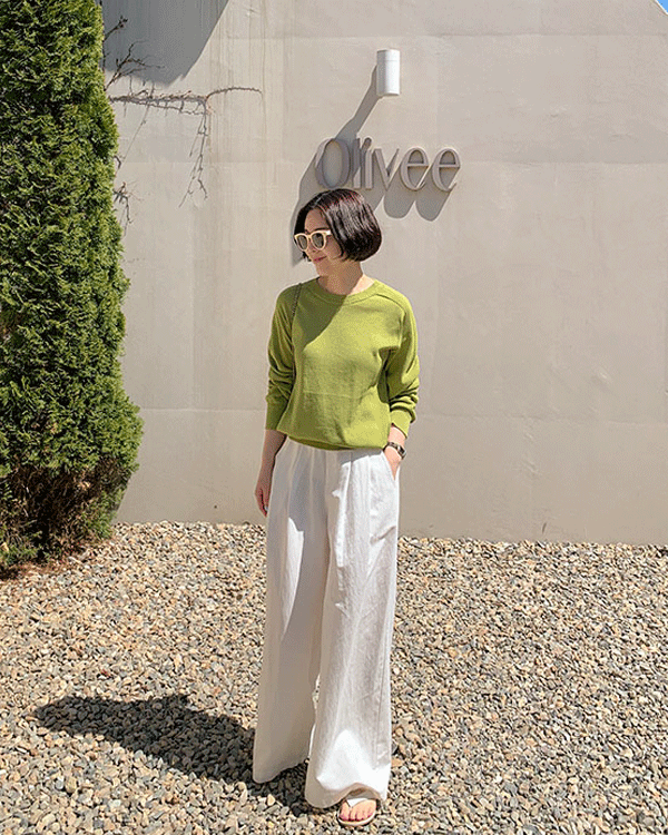 マーレピンタックワイドパンツ