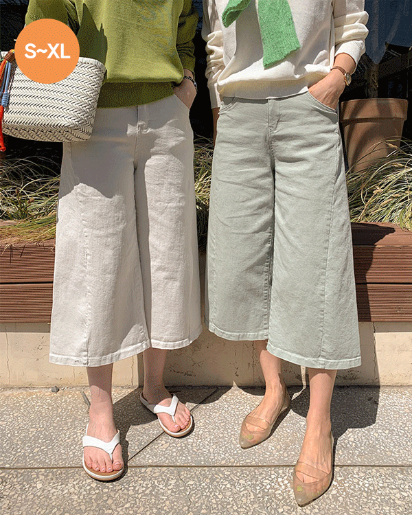 サンディ8部コットンパンツ