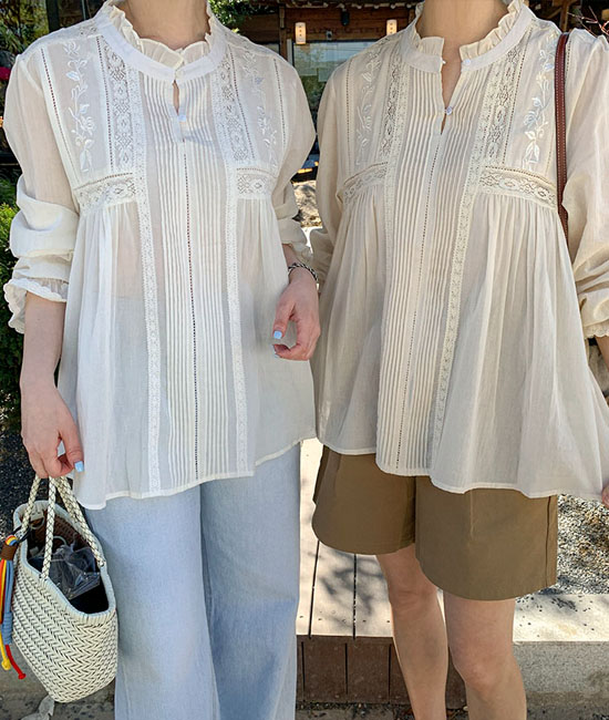 イザベルレースブラウス