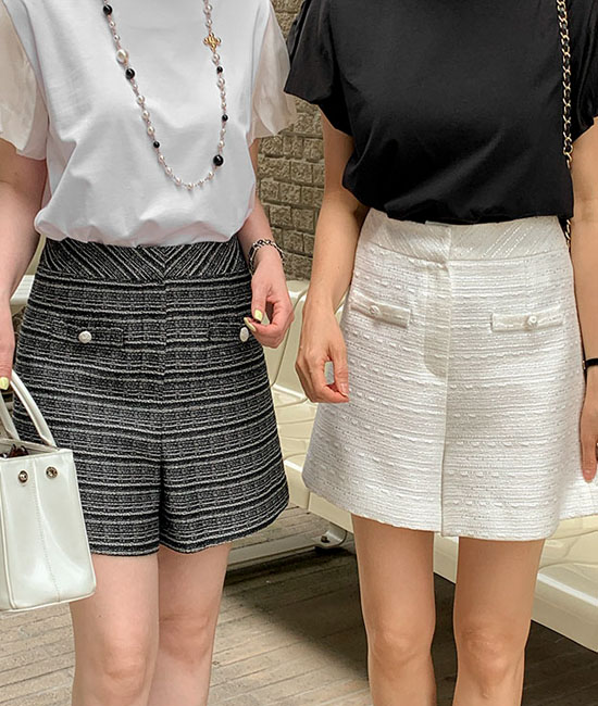 ルマイン - ラックスツイードハーフパン