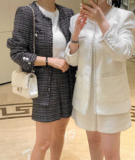 ルマイン - ラックスツイードジャケット