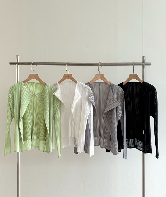 ダブルプリッツカーディガン