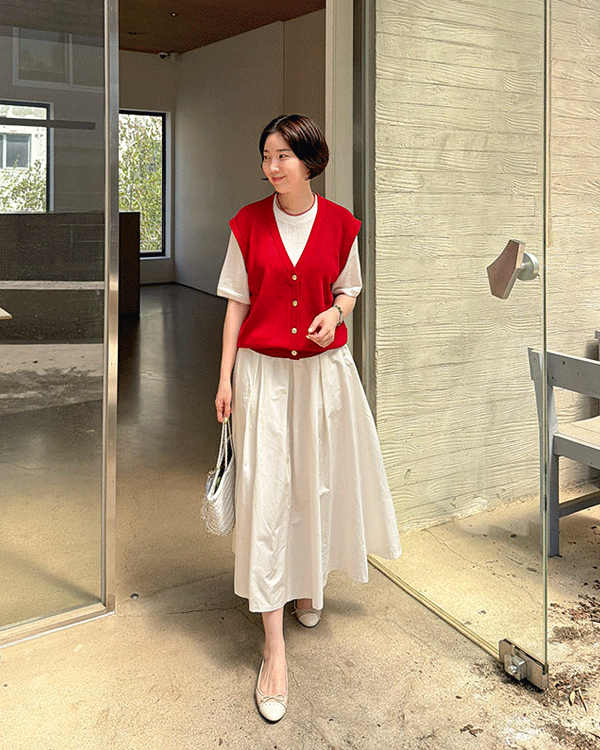 レイヤードベストニット