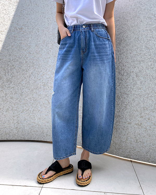 パート8 バギーデニムパンツ