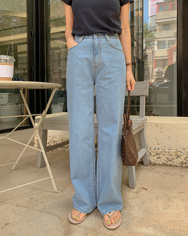 クールマックス日付フィットデニムパンツ