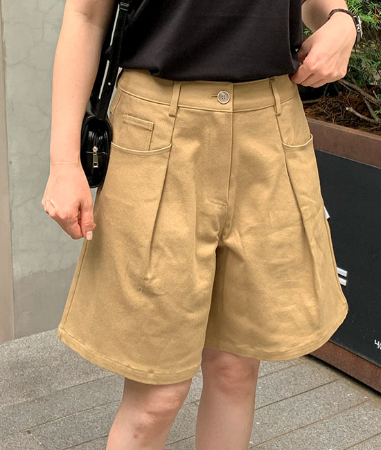 ウィズピンタックハーフパン
